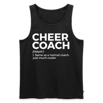 Cheerleader Cheerleading - Men's Premium Organic Tank Top - black - Front - Michal (187cm)