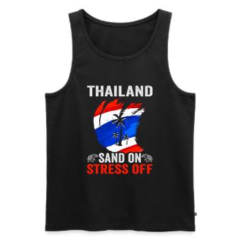 Thaïlande Beach Holiday by the Sea Design Beach Motif - Débardeur bio Premium Homme - noir - Devant - Michal (187cm)