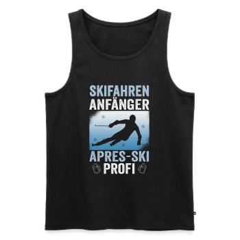 Skifahrer Skifahren Anfänger Apes Ski Profi Ski - Männer Premium Bio Tank Top - Schwarz - Vorne - Michal (187cm)