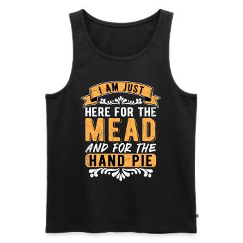Mittelalterfest Mittelaltermarkt Mead And Hand Pie - Männer Premium Bio Tank Top - Schwarz - Vorne - Michal (187cm)
