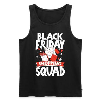 Black Friday Shopping Squad - Männer Premium Bio Tank Top - Schwarz - Vorne - Michal (187cm)