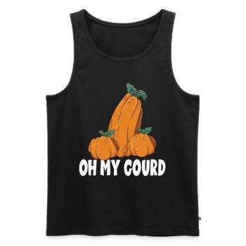 Oh My Gourd für die Familie Männer Frauen und - Männer Premium Bio Tank Top - Schwarz - Vorne - AI Model Male 178 light (178cm)