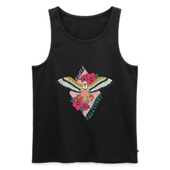 Adler Falknerei Raubvögel Falke - Männer Premium Bio Tank Top - Schwarz - Vorne - AI Model Male 178 light (178cm)