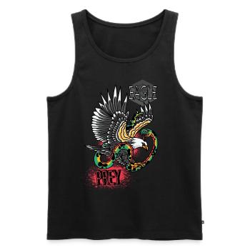 Falke Scharfe Objekte Falknerei Adler Habicht Falk - Männer Premium Bio Tank Top - Schwarz - Vorne - AI Model Male 178 light (178cm)