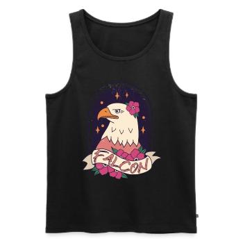Eagle Brave Ornithologist Falconry Falconry Falcon Falcon Vö - Men's Premium Organic Tank Top - black - Front - Michal (187cm)