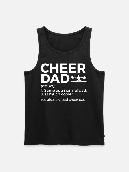 Cheerleader Cheerleading - Men's Premium Organic Tank Top - black