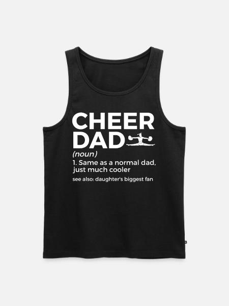 Cheerleader Cheerleading - Männer Premium Bio Tank Top - Schwarz