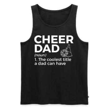 Cheerleader Cheerleading - Men's Premium Organic Tank Top - black - Front - Michal (187cm)