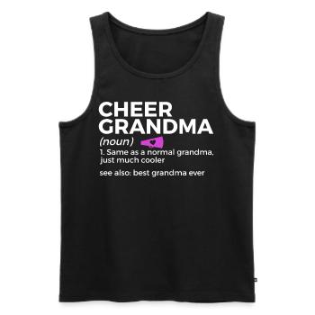 Cheerleader Cheerleading - Men's Premium Organic Tank Top - black - Front - Michal (187cm)