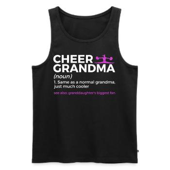 Cheerleader Cheerleading - Men's Premium Organic Tank Top - black - Front - Michal (187cm)