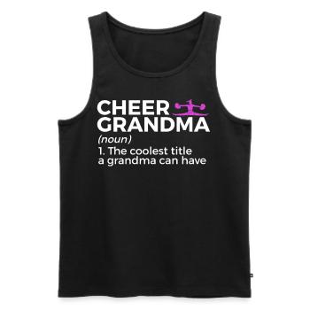 Cheerleader Cheerleading - Men's Premium Organic Tank Top - black - Front - Michal (187cm)