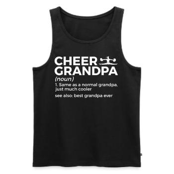 Cheerleader Cheerleading - Men's Premium Organic Tank Top - black - Front - Michal (187cm)