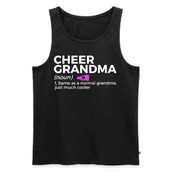 Cheerleader Cheerleading - Men's Premium Organic Tank Top - black - Front - Michal (187cm)