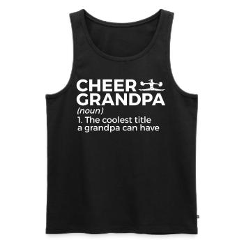 Cheerleader Cheerleading - Men's Premium Organic Tank Top - black - Front - Michal (187cm)