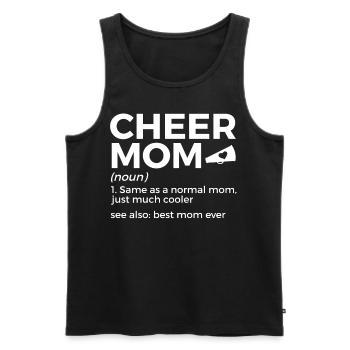 Cheerleader Cheerleading - Men's Premium Organic Tank Top - black - Front - Michal (187cm)