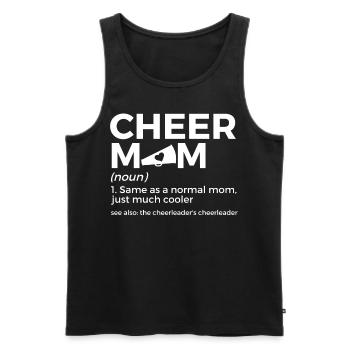 Cheerleader Cheerleading - Men's Premium Organic Tank Top - black - Front - Michal (187cm)
