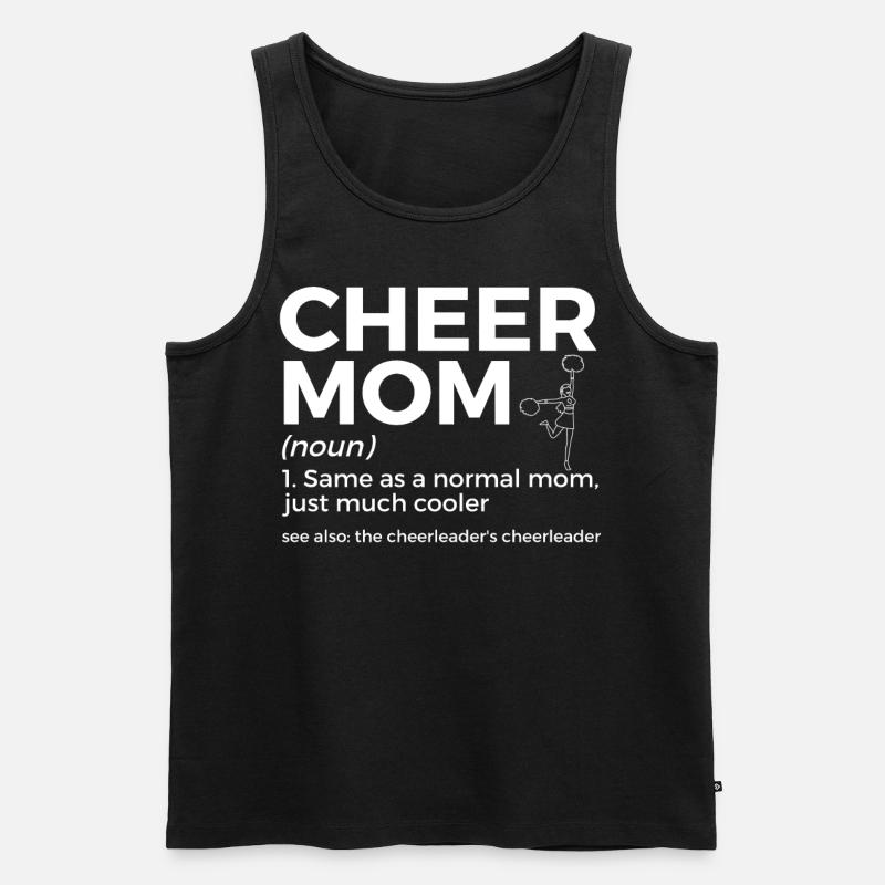 Cheerleader Cheerleading - Männer Premium Bio Tank Top - Schwarz