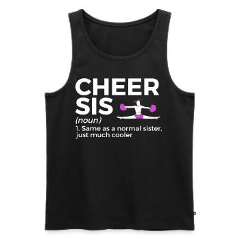 Cheerleader Cheerleading - Men's Premium Organic Tank Top - black - Front - Michal (187cm)