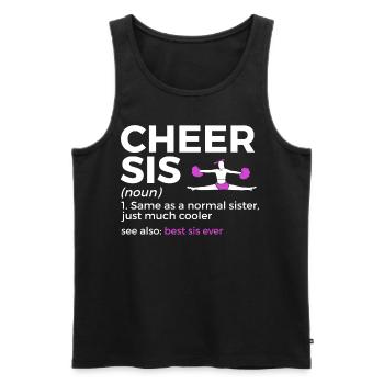 Cheerleader Cheerleading - Men's Premium Organic Tank Top - black - Front - Michal (187cm)