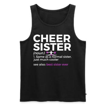 Cheerleader Cheerleading - Men's Premium Organic Tank Top - black - Front - Michal (187cm)