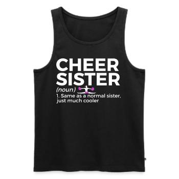 Cheerleader Cheerleading - Men's Premium Organic Tank Top - black - Front - Michal (187cm)