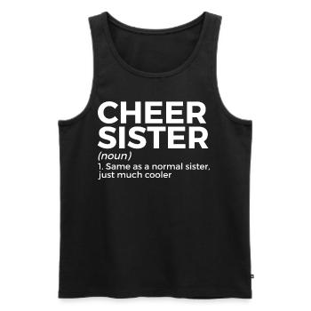 Cheerleader Cheerleading - Männer Premium Bio Tank Top - Schwarz - Vorne - Michal (187cm)