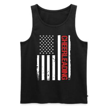 Cheerleader Cheerleading - Men's Premium Organic Tank Top - black - Front - Michal (187cm)