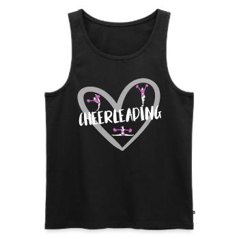 Cheerleader Cheerleading - Men's Premium Organic Tank Top - black - Front - Michal (187cm)