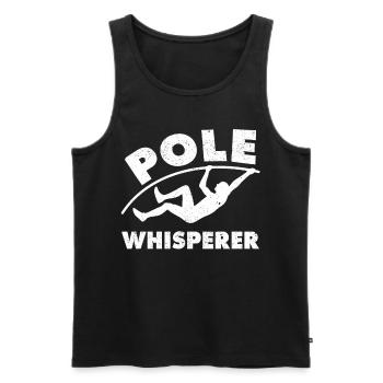 Funny Pole Vault Pole Vault Pole Vault - Men's Premium Organic Tank Top - black - Front - AI Model Male 178 light (178cm)