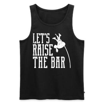 Funny Pole Vault Pole Vault Pole Vault - Men's Premium Organic Tank Top - black - Front - Michal (187cm)