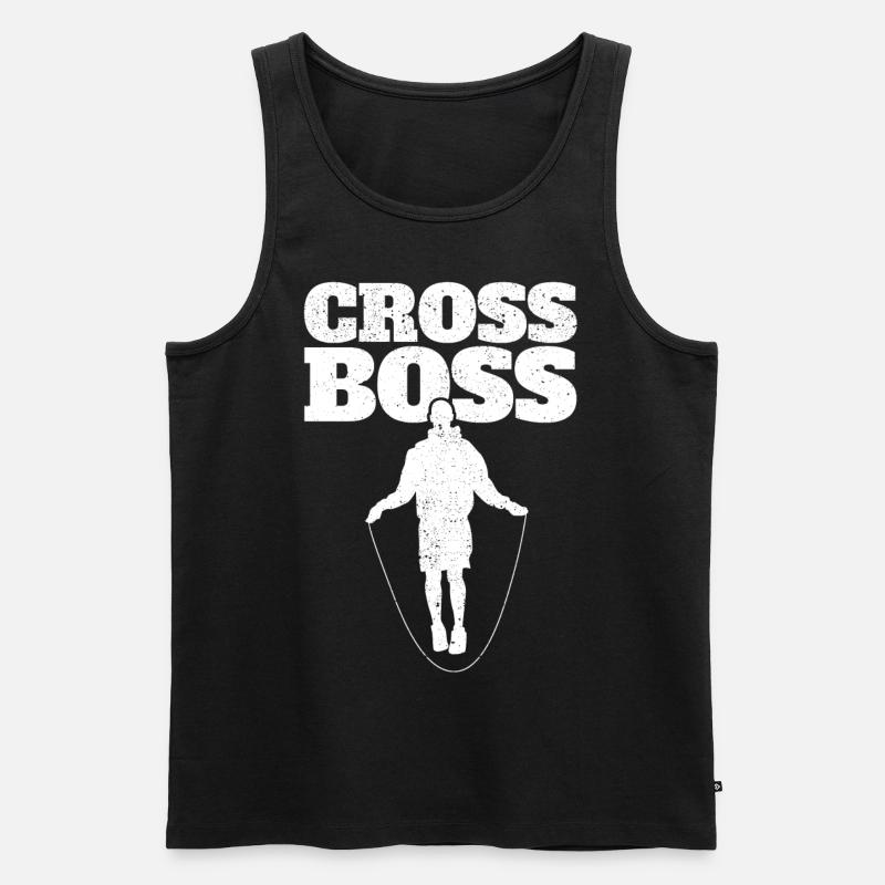 Lustiges Springseil Springseil springen Springseil - Männer Premium Bio Tank Top - Schwarz