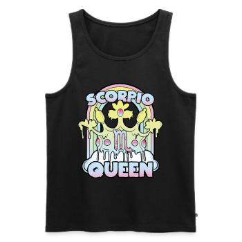 Skorpion Queen - Männer Premium Bio Tank Top - Schwarz - Vorne - Michal (187cm)