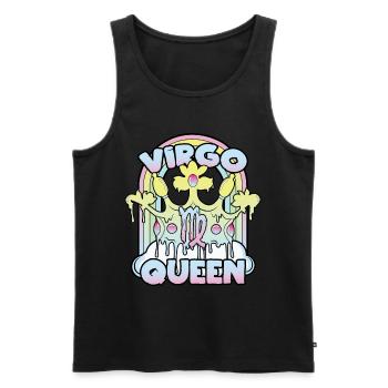 Virgin Queen - Men's Premium Organic Tank Top - black - Front - AI Model Male 178 light (178cm)