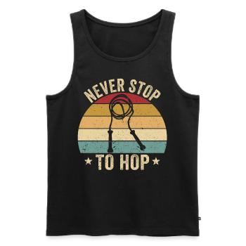 Lustiges Springseil Springseil springen Seil sprin - Männer Premium Bio Tank Top - Schwarz - Vorne - AI Model Male 178 light (178cm)