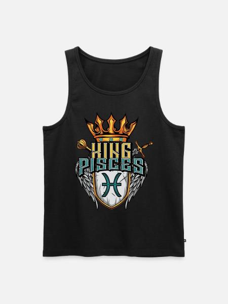 Pisces Zodiac sign - Men's Premium Organic Tank Top - black
