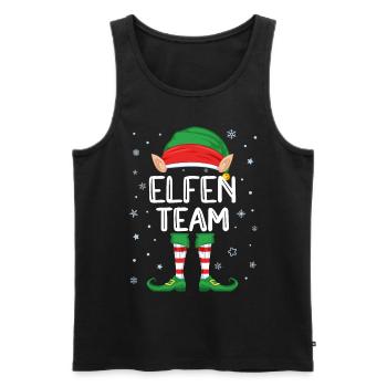 Elves Team Costume Christmas Costume Family Elf - Men's Premium Organic Tank Top - black - Front - AI Model Male 178 light (178cm)