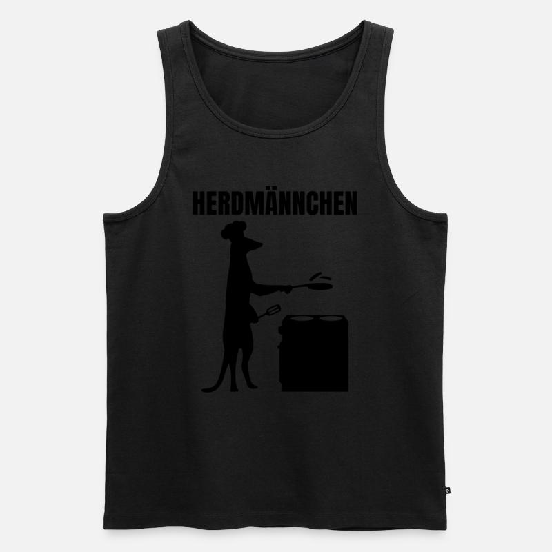 Herdmännchen Essen Kochen Lustiger Koch - Männer Premium Bio Tank Top - undefined
