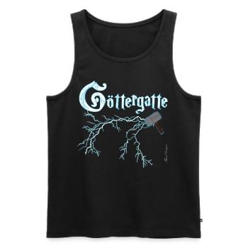 Göttergatte ein wahrlich göttlicher Ehemann - Männer Premium Bio Tank Top - Schwarz - Vorne - Michal (187cm)