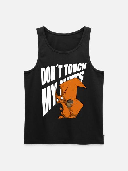 śmieszne wiewiórcze powiedzenia męskie komiksowa koszula - Ekologiczny tank top męski Premium - czarny
