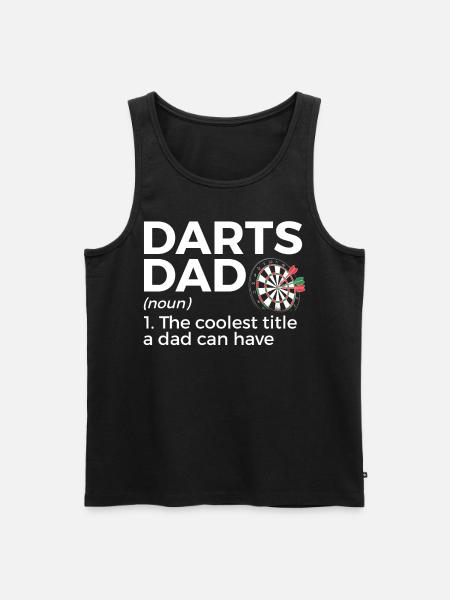 Darts Player Darts - Men's Premium Organic Tank Top - black
