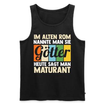 Maturant Schulabschluss Matura - Männer Premium Bio Tank Top - Schwarz - Vorne - Michal (187cm)