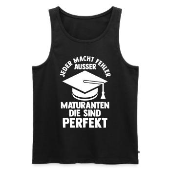 Maturant Schulabschluss Matura - Männer Premium Bio Tank Top - Schwarz - Vorne - Michal (187cm)