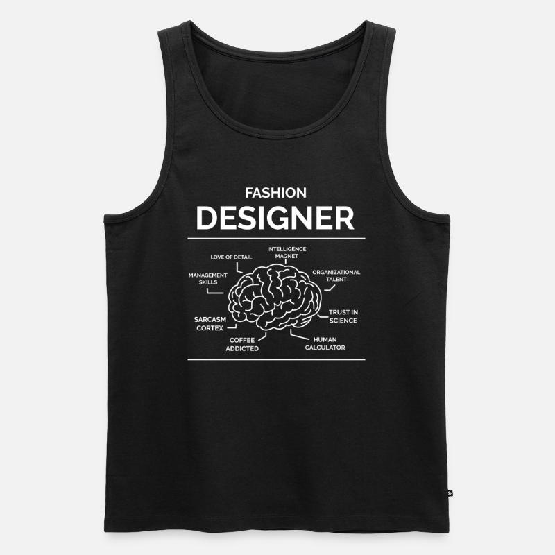 Modedesigner - Männer Premium Bio Tank Top - Schwarz