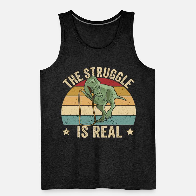 Lustiges Springseil Springseil springen Der Kampf Männer Premium Bio Tank Top