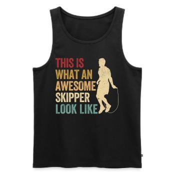 Lustiges Springseil Springseil Springseil Awesome - Männer Premium Bio Tank Top - Schwarz - Vorne - AI Model Male 178 light (178cm)