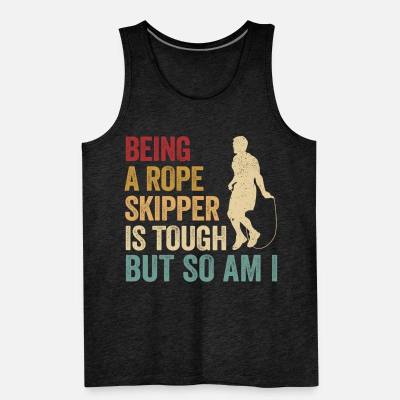 Lustiges Springseil Springseil springen Springseil Männer Premium Bio Tank Top
