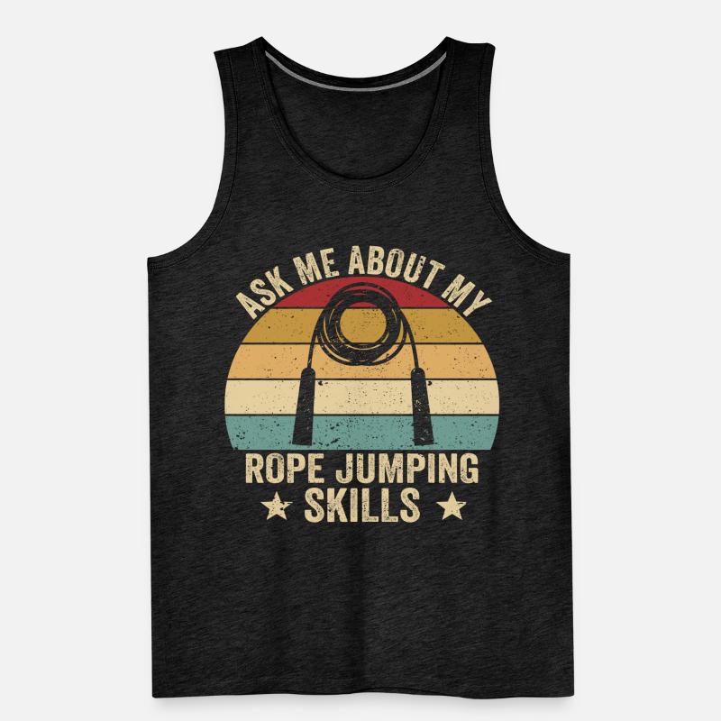 Lustiges Springseil Springseil springen Springseil Männer Premium Bio Tank Top