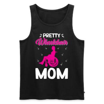 Funny Spinal Cord Injury Wheelchair Cross-Section - Men's Premium Organic Tank Top - black - Front - AI Model Male 178 light (178cm)