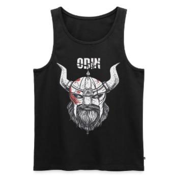 Viking Ragnar Odin Valhalla Warriors Mythologie - Débardeur bio Premium Homme - noir - Devant - Michal (187cm)