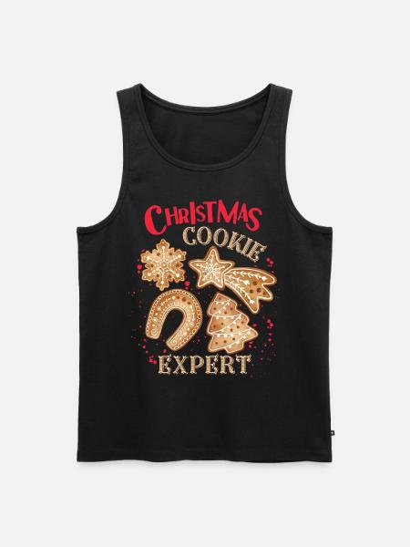 Christmas cookies, Christmas cookies, Gingerbread - Men's Premium Organic Tank Top - black